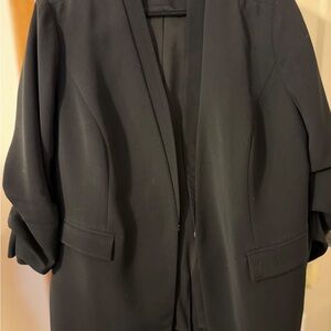 Chico's Black Open-Front Blazer Jacket